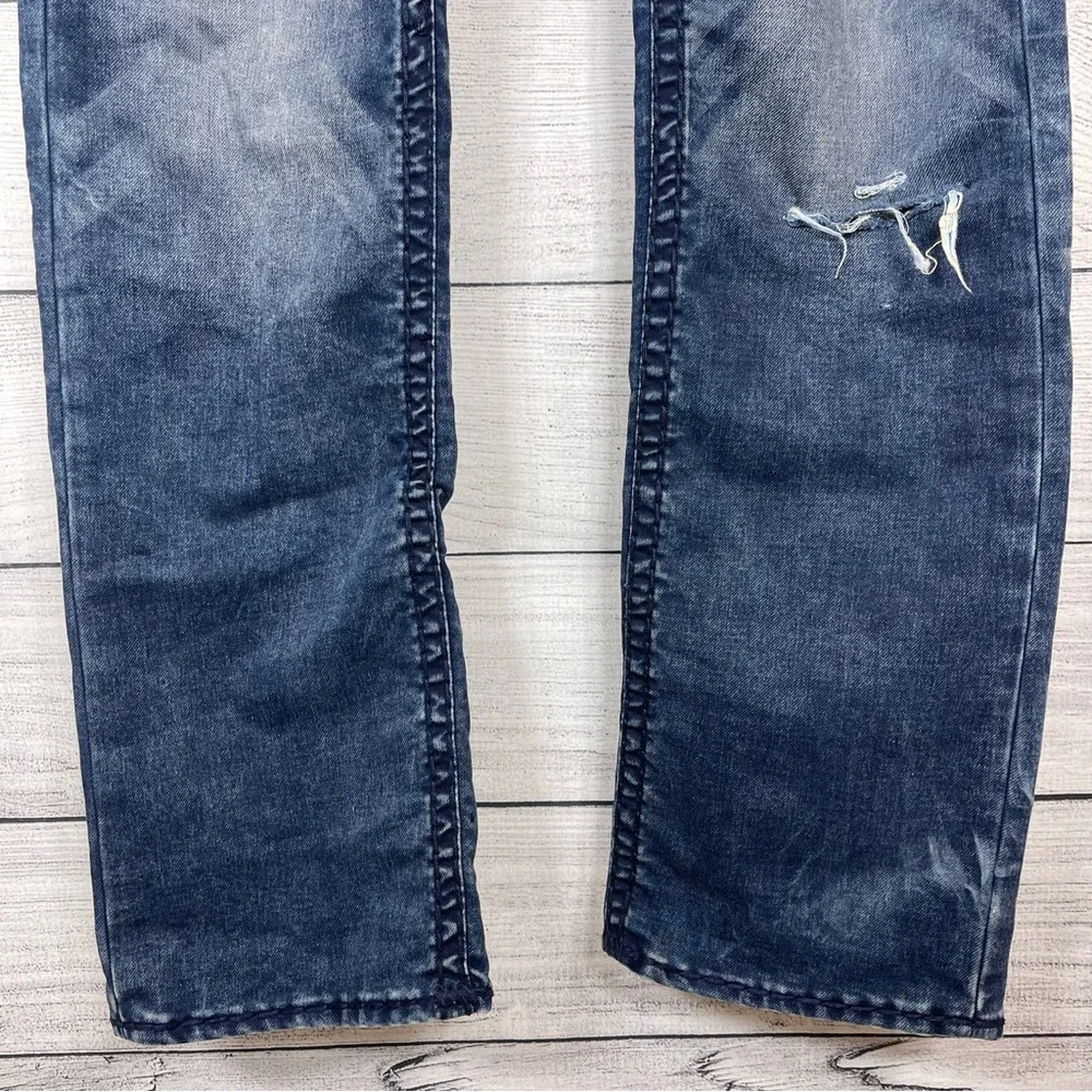 True Religion Ricky Relaxed Straight Dark Wash Jeans 36